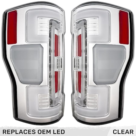 Recon 17-19 F250/F350/F450/F550 (REP OEM LED STYLE TLS W BLIND SPOT WARNING 264299LEDCL