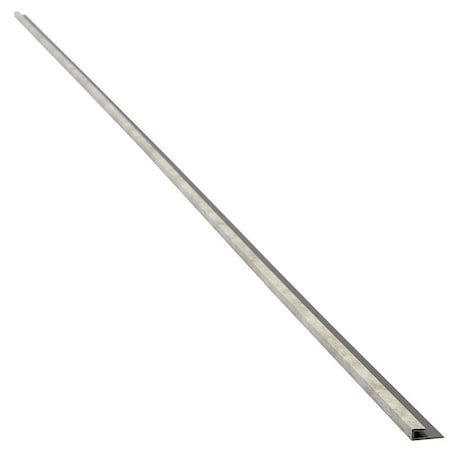 Acp PALISADE J-Trim, 94 in L, 0.93 in W, Vinyl, Wind Gust, Adhesive Installation 19006
