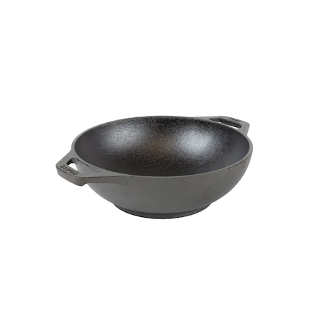 Lodge 6.25 Inch Cast Iron Mini Wok, 6PK L6MW