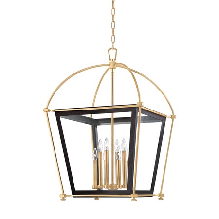 Hudson Valley Lighting Hollis 8 Light Lantern 24 In. Aged Brass 3624-AGB