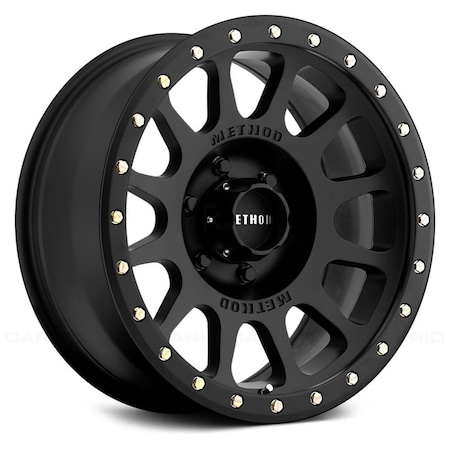 Water World 18X9 Nv 6X5.5 Bp 4.5 in. Beadlock & Series -12 O & S - Matte Black WA3646782