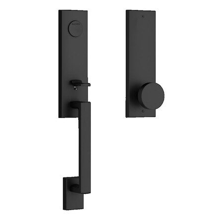 Baldwin Full Dummy Seattle Handleset with Contemporary Knob and Contemporary Square Escutcheon with 6AL FDSEAXCONCQE190