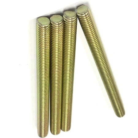 Zmg Fasteners Plus 5/16 - 18 X 6" FULLY THREADED STRAIGHT ROD SAE GR 8 J429 ZINC TRIVALENT YELLOW 2045965
