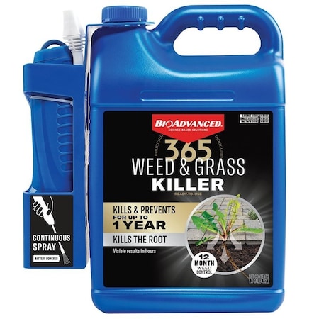 Bioadvanced Ready-to-Use Weed Killer, Liquid, 1.3 gal Bottle 820058E