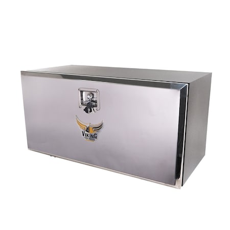 Mytee Products 18 inx18 inx36 in Steel Trailer Underbody Tool Box w/ Mirror Finish Single Door TBSS181836