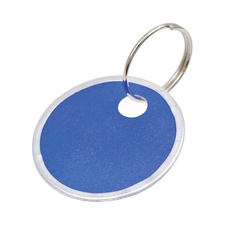 Hillman 1-1/4 in. D Metal/Paper Assorted Split Ring Keychain 699999