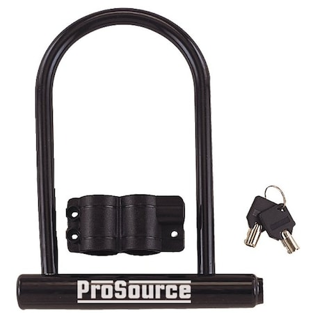 Prosource High Security Padlock, Keyed Different Key, U-Type Shackle, PVC Shackle, Steel Body HD-RUP002