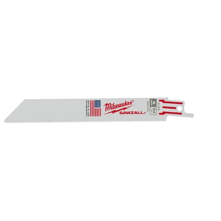 Milwaukee Tool 6" 24 TPI SAWZALL Blades (5 Pk) 48-00-5186