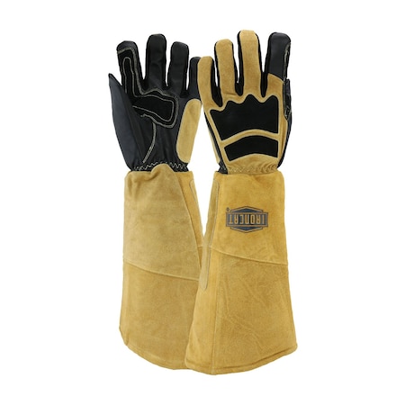 Ironcat Premium Grade Top Grain Goatskin Welder's Glove w/Cotton/Foam Lining and Climax Aerogel Insulation, 9070/M