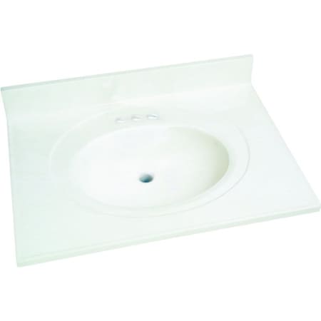 Fgi Foremost WS-2231 Vanity Top, 31 in OAL, 22 in OAW, Marble, Solid White WS-2231