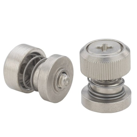 Pem CAPTIVE PANEL SCREW-LOW PROFILE KNOB, SPRING-LOADED - UNIFIED PF52-440-1CN