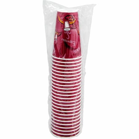 Solo Paper Hot Cups, 16 oz, Bistro Design, 300PK OF16BI0041