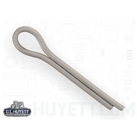 Huyett Cotter Pin, 300-304 Stainless Steel, 1.6 mm Dia x 10 mm Effective Length CPMS-016-010