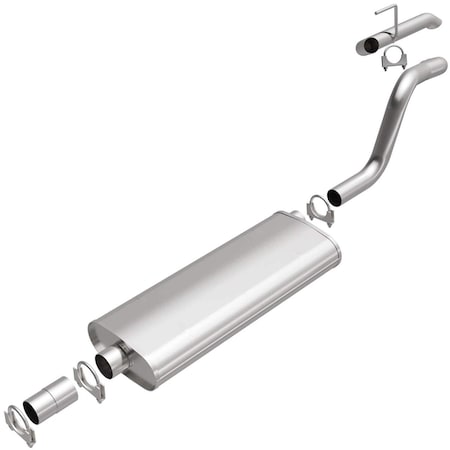 Bre Exhaust Exhaust System, Aluminized Steel; With Muffler; 2-1/4 Inch Pipe Diameter; Single Exhaust 106-0018