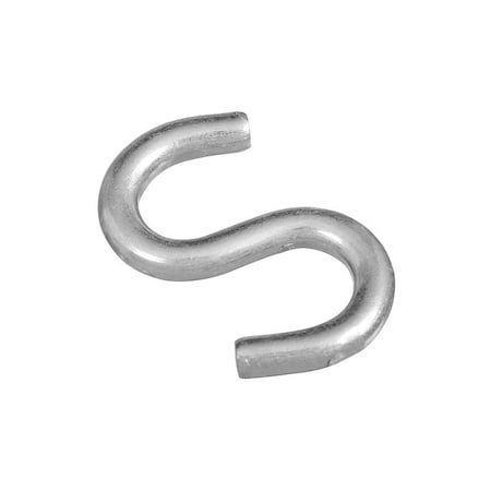 National Hardware S-Hook, 125 lb Working Load, 0.262 in Dia Wire, Steel, Zinc N121-665