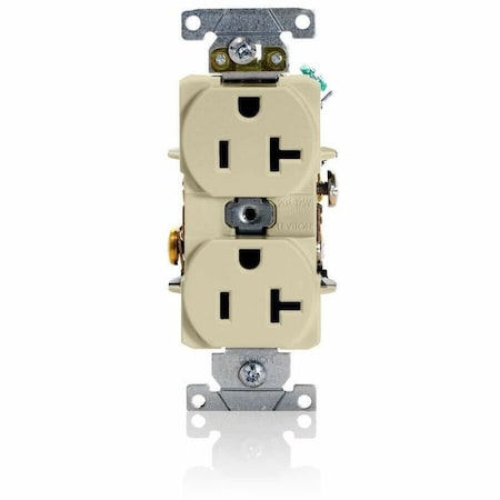 Leviton Industrial Series Heavy Duty Grade Duplex Receptacle, 20 Amp, 125 Volt 5352-I