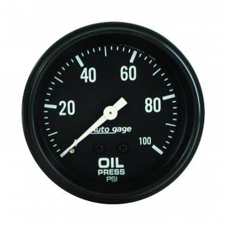 Auto Meter 2312 Auto Gage Oil Pressure Gauge - 2.62 in. ATM2312