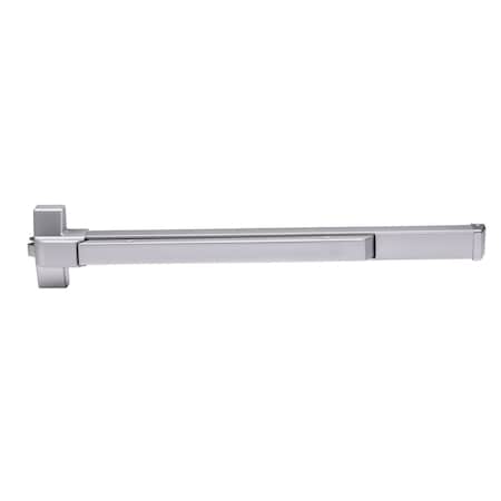 Global Door Controls EDSV Series Aluminum Grade 1 Commercial 36 in. Fire Rated Surface Vertical Rod Touch Bar Exit Device TH1100EDSVBARFA