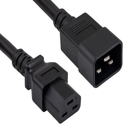 Sanoxy 4ft 12 AWG 20A 250V Heavy Duty Power Cord IEC320 C20 to IEC320 C21 SNX-CBL-LDR-PW151-1204