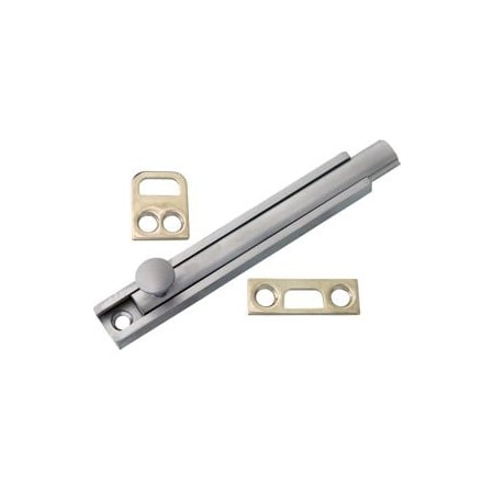 Trimco Surface Bolt 6in, 626/US26D Satin Chrome 4876.626