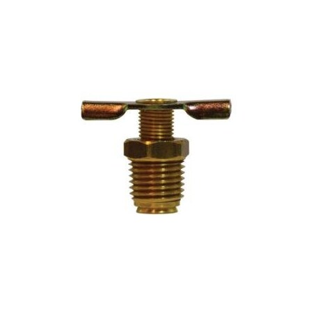 Midland Industries COCK DR 1/8IN MIP BRS 150 150PSI 0.43IN 46085