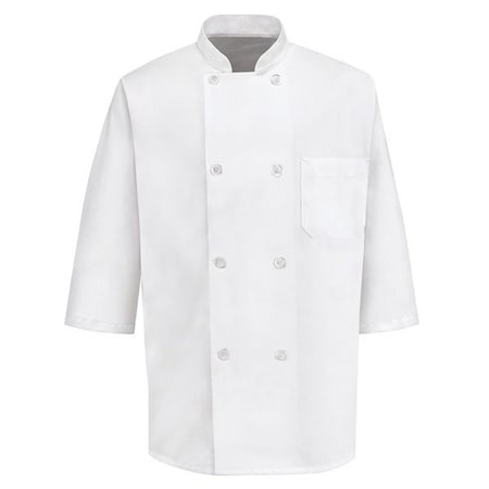 Red Kap 403T12Wht Mns Wh 5/8 Slv Chef Coat 0404WH SS XL