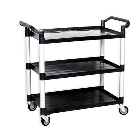 Steel Works 3-tier trolley 19-3/4"X42-1/2"X37-7/8"H Load-bearing 330lbs SWT-2042
