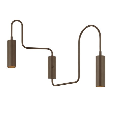 Troy Lighting Lark 2 Light Wall Sconce, Bronze, 21 In x 20.25 In B3220-BRZ