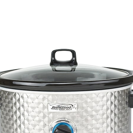 Brentwood Industries Select 7 Quart Slow Cooker in Silver SC-157S