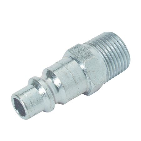 Tru-Flate Industrial/Milton 3/8'' MNPT Steel Industrial Plug 12-527