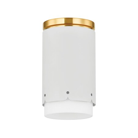 Mitzi Asa 1 Light Flush Mount 32 In. Aged Brass/Soft White H870501-AGB/SWH