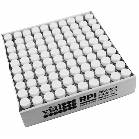 Rpi Low Background Glass Scintillation Vials, 20ml, Poly Cap, Foil Liner, 500/cs, 500PK 121000CA
