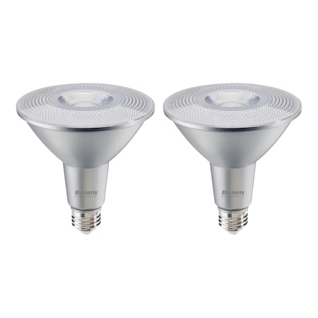 Bulbrite 120-Watt Equivalent Dimmable Narrow Flood PAR38 Medium E26 LED Light Bulb, 3000K, 2PK 861795