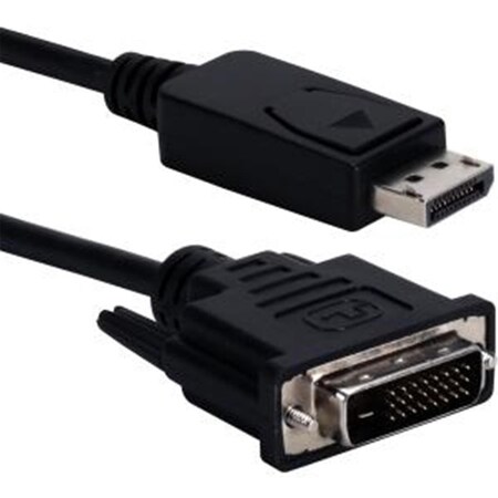 Plugit YW3114 15 ft. DisplayPort to DVI Digital Video Cable with Latches - Black - 15 ft PL3540897