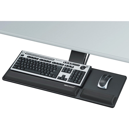 Fellowes Keyboard Tray, Blk, Glide Track 17-5/16In. 8017801