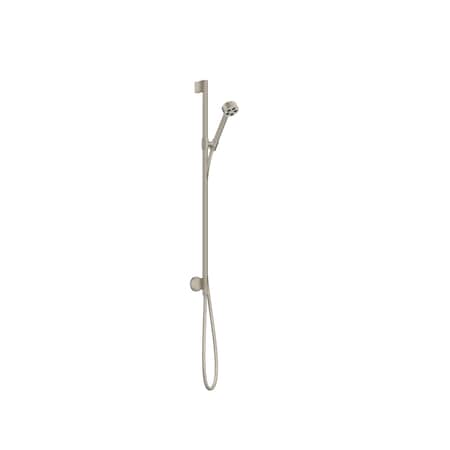 Axor ONE Wallbar Set 75 1-Jet with Wall Outlet, 2.5 GPM in Brushed Nickel 48791821