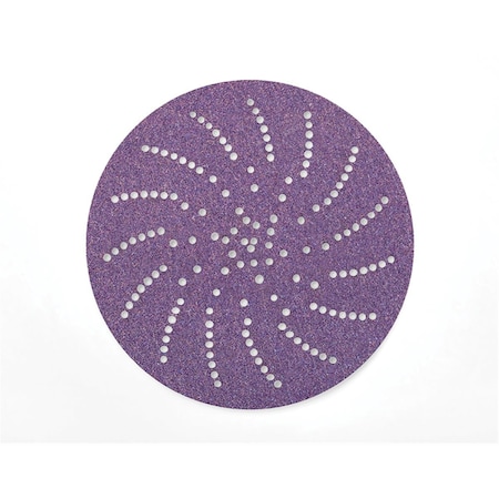 Pinpoint 5 in. Hookit Clean Sanding Paper Disc - Purple - 180 Grit PI1343434