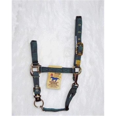 Hamilton Halter Co - Adjustable Chin Halter With Snap- Hunter Green Average - 1DAS AVDG 347300