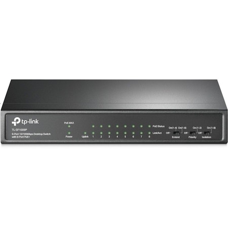 Tp-Link 9-Port 10/100Mbps Desktop Switch with 8-Port PoE+ TL-SF1009P