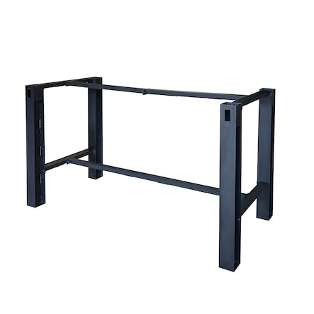 Bfm Seating I-Beam Electric Bar Height 4-Leg Table Base for 36x72in Table Top - Black JSTB3672BLT