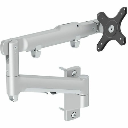 Atdec single display wall mount, built in visual tension gauge, suits flat screen monitors up to AWMS-DW-S