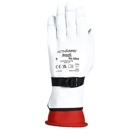 Ansell Goatskin Leather Protector, Goatskin, Straight Cuff, Straight Thumb, 1 PR 96004