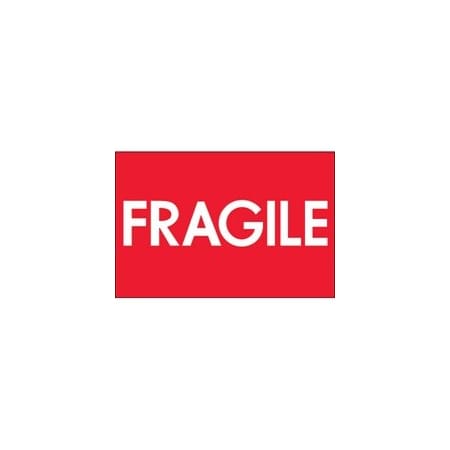 Bubblefast 2 x 3'' - ''Fragile'' High Gloss Labels BFDL1081