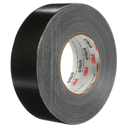 3M Duct Tape, Black, 60 yd L, 2 in W 6969