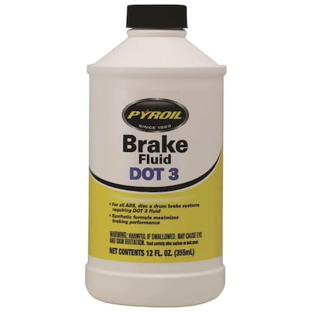 Cyclo 12 oz Pyroil Dot 3 Brake Fluid Bottle CCLPYBF12