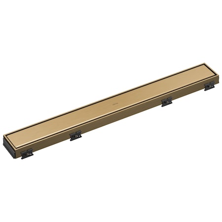 Delta 24 in Reversible Linear Shower Drain Trim In Champagne Bronze DT0732413-CZ
