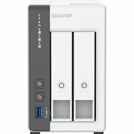 Qnap TOWER NAS 2 BAY NAS ARM CORTEX-A55 4C, MALI-G52 GPU, 2 X SATA 6GB/S 3.5IN/2 TS-216G-US