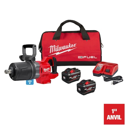 Milwaukee Tool M18 FUEL 1 in. D-Handle High Torque Impact Wrench with ONE-KEY Kit 2868-22HD