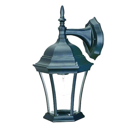 Homeroots Matte Black Hanging Carousel Lantern Wall Light 398568