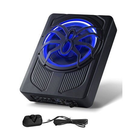 Vevor 10" 440W Under Seat Car Subwoofer with Blue Ambient Light Subwoofer System YL-106Z
